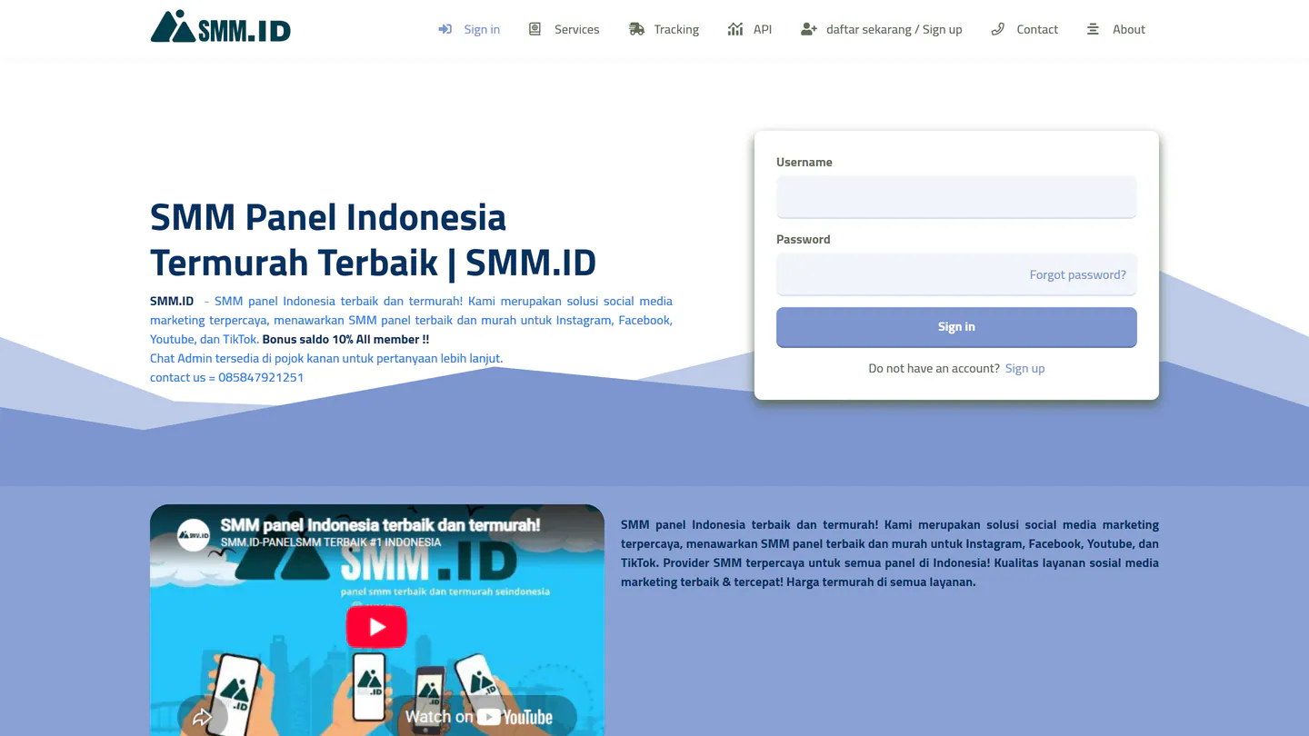 smm.id adresindeki SMM.ID ana sayfası, 11 Eyl 2026 tarihinde alınan görüntü