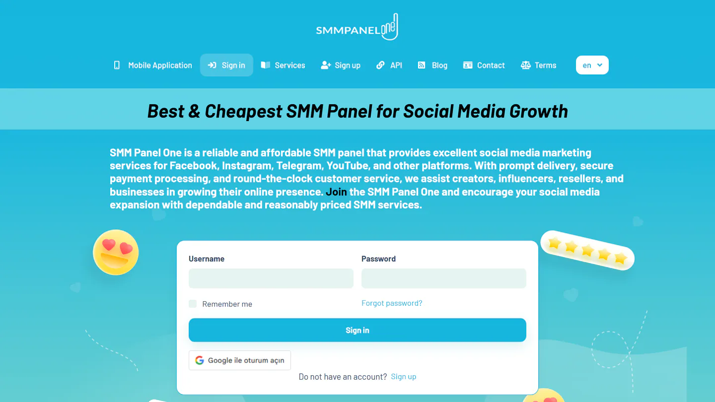 smmpanelone.com adresindeki SMM Panel One ana sayfası, 11 Eyl 2026 tarihinde alınan görüntü