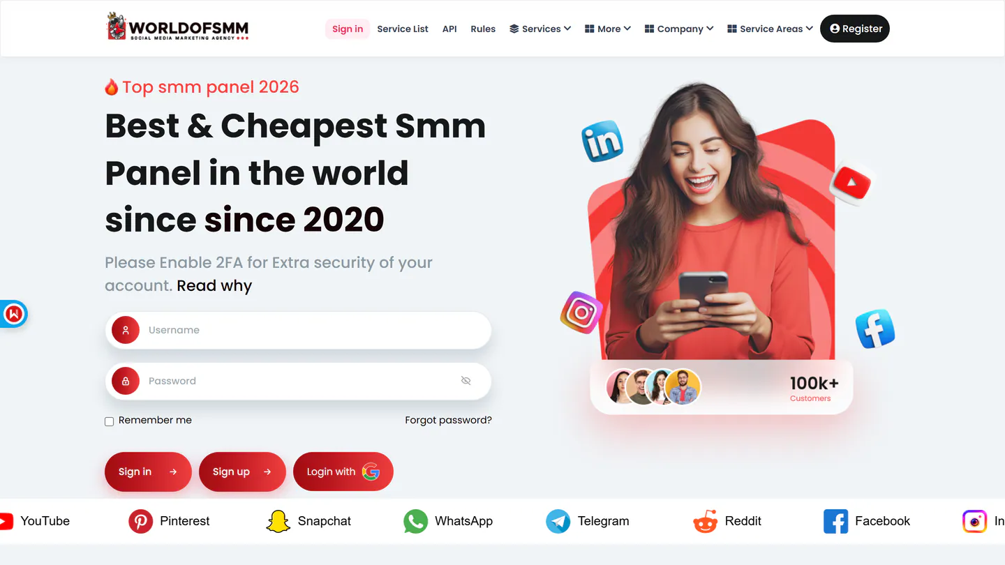 worldofsmm.com adresindeki WorldOfSMM ana sayfası, 11 Eyl 2026 tarihinde alınan görüntü